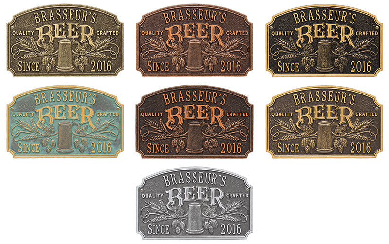 Whitehall "Quality Crafted Beer Since" Wall Plaque, Standard