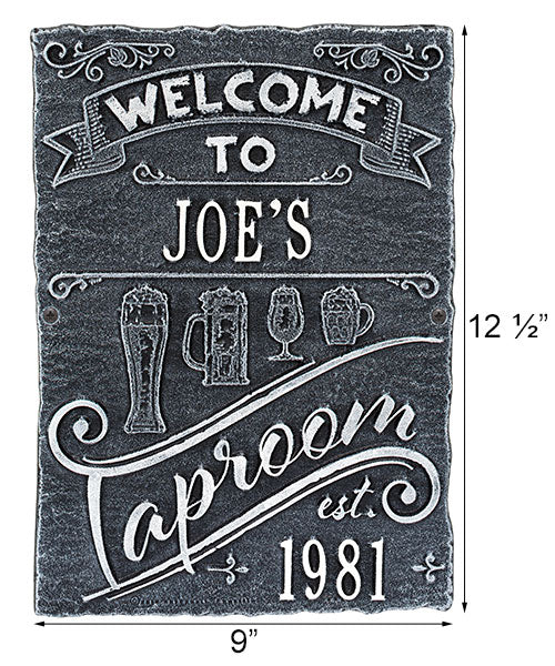 Whitehall "Taproom" Brew Pub Wall Plaque, Standard, 2 Line