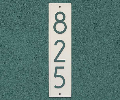 Whitehall Delaware Modern Vertical Wall Plaque, Std., 1 Line