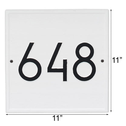 Whitehall Square Modern Wall Plaque, Standard, 1 Line