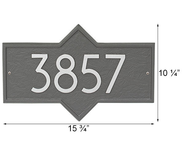 Whitehall Hampton Modern Wall Plaque, Standard, 1 Line