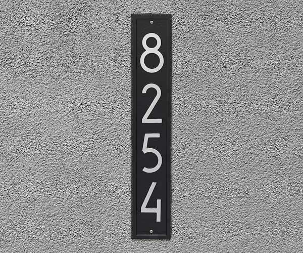 Whitehall Modern Vertical Wall Plaque, Standard, 1 Line