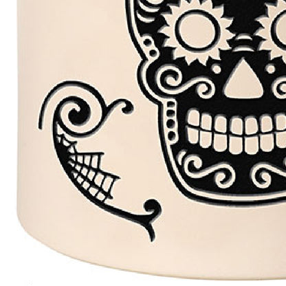 Whitehall Sugar Skull Halloween Stoneware Crock
