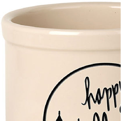 Whitehall Haunted House Halloween Stoneware Crock