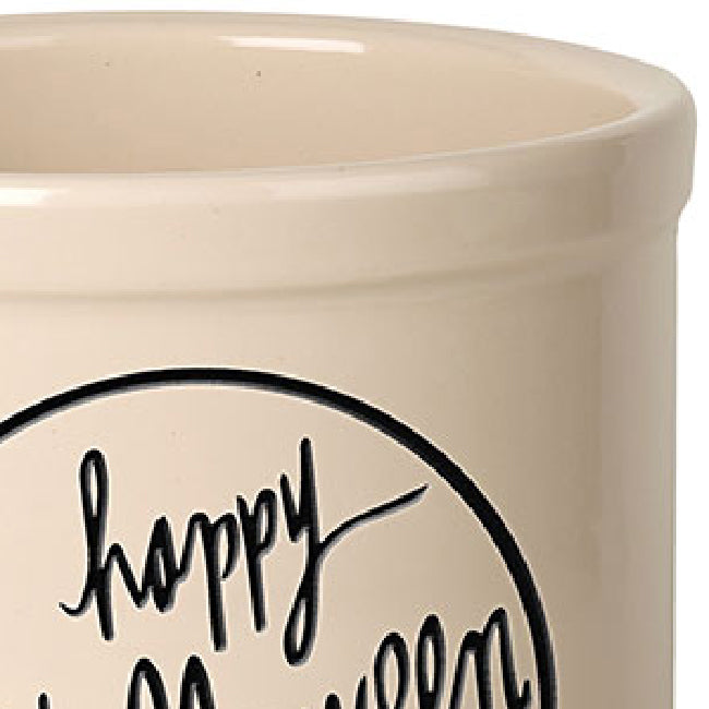 Whitehall Haunted House Halloween Stoneware Crock