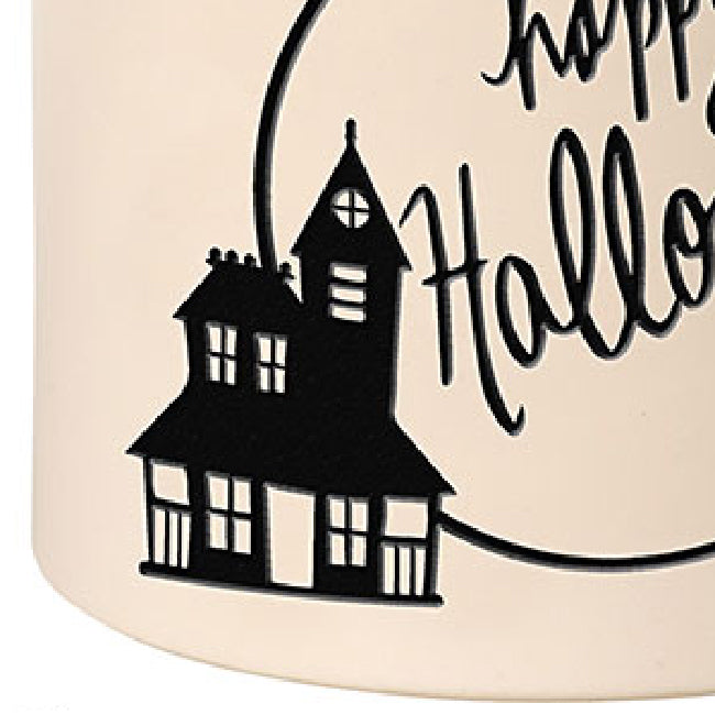 Whitehall Haunted House Halloween Stoneware Crock