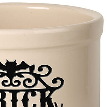 Whitehall Trick or Treat Halloween Stoneware Crock