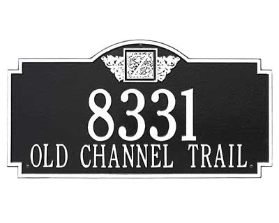 Whitehall Monogram Wall Plaque, Estate, 2 Line