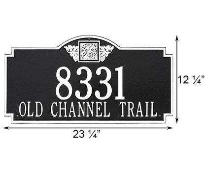 Whitehall Monogram Wall Plaque, Estate, 2 Line