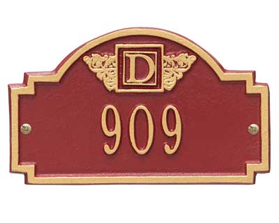 Whitehall Monogram Wall Plaque, Petite, 1 Line