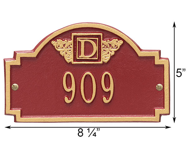 Whitehall Monogram Wall Plaque, Petite, 1 Line