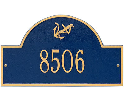 Whitehall Anchor Arch Wall Plaque, Standard, 1 Line