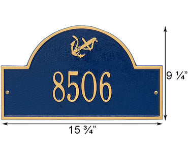 Whitehall Anchor Arch Wall Plaque, Standard, 1 Line