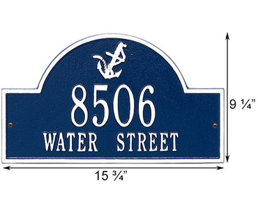 Whitehall Anchor Arch Wall Plaque, Standard, 2 Line