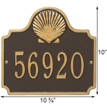 Whitehall Conch Wall Plaque, Standard, 1 Line