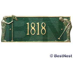 Whitehall Golf Greens Wall Plaque, Standard, 1 Line