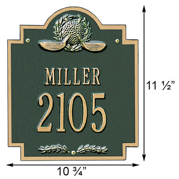 Whitehall Golf Emblem Wall Plaque, Standard, 2 Line