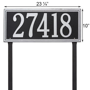 Whitehall Double Border Lawn Marker, Estate, 1 Line