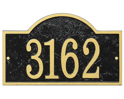 Whitehall Fast and Easy Arch Wall Plaque, Black/Gold