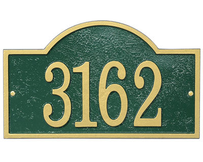 Whitehall Fast and Easy Arch Wall Plaque, Green/Gold