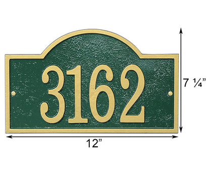 Whitehall Fast and Easy Arch Wall Plaque, Green/Gold