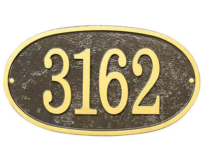 Whitehall Fast and Easy Oval Wall Plaque, Bronze/Gold