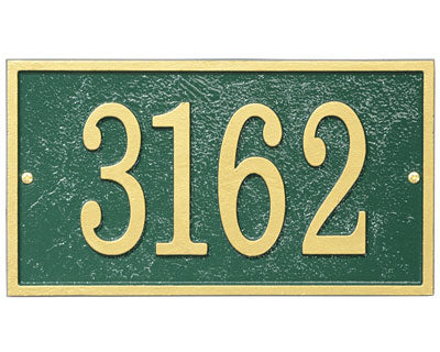 Whitehall Fast and Easy Rectangle Wall Plaque, Green/Gold