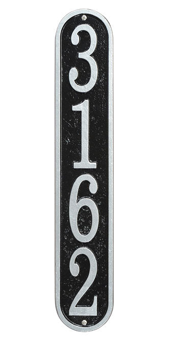 Whitehall Fast and Easy Vertical Wall Plaque, Black/Silver