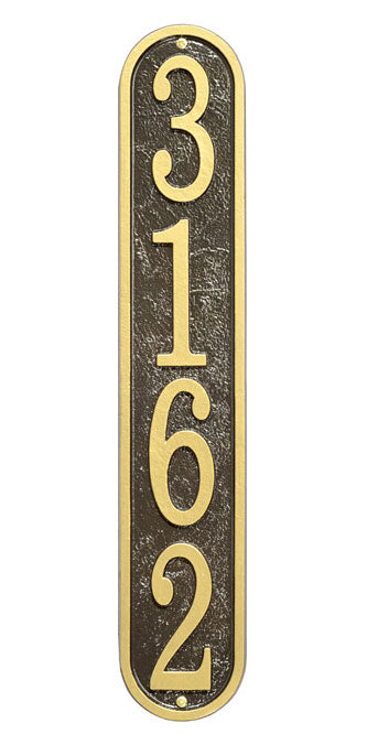 Whitehall Fast and Easy Vertical Wall Plaque, Bronze/Gold